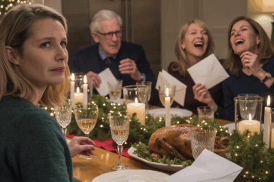 “At Christmas dinner, my rich grandpa handed us each a check — but only one of them cleared.They laughed like it was a joke. The next morning, the bank proved who was real.